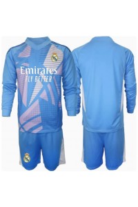 Real Madrid Keeper Babyklær Hjemme Fotballdrakt til barn 2024-25 Lange ermer (+ Korte bukser)